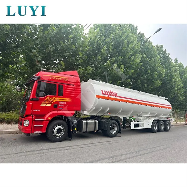 3 Axle 45000 Liter Carbon Steel 4 Compartment Oil Tank Semi Trailer factory 3 Axle 45000 Liter Carbon Steel 4 Compartment Oil Tank Semi Trailer factory