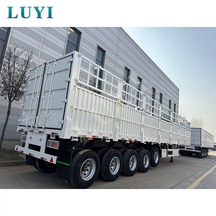 5 Axle 100 Ton Side Wall Stake Semi Trailer factory 5 Axle 100 Ton Side Wall Stake Semi Trailer factory