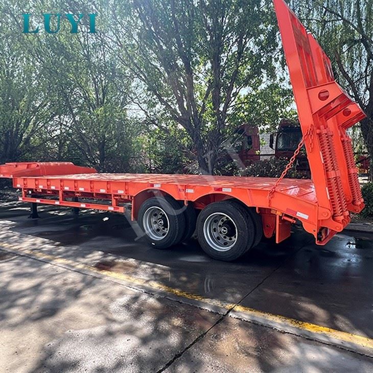 Heavy Load 2 Axle Low Bed Trailer factory Heavy Load 2 Axle Low Bed Trailer factory